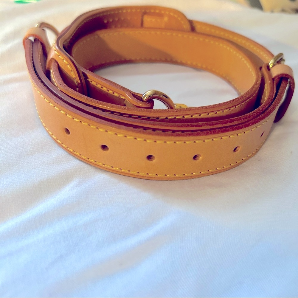 Authentic Louis Vuitton Adjustable Leather Shoulder Strap 40- 46 Keepall replace